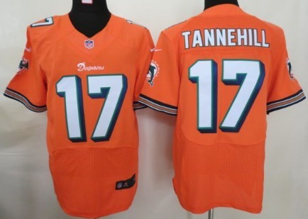 Nike Elite Jersey Miami Dolphins 17 Ryan Tannehill Orange